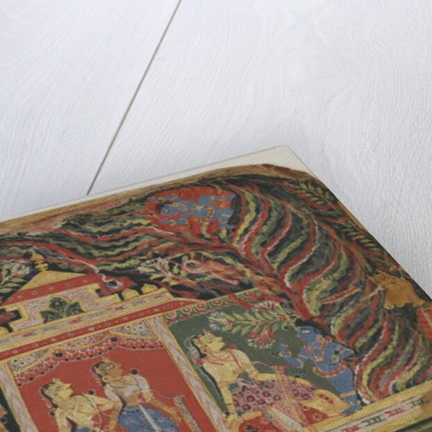 Krishna carried off by the Whirlwind Demon by Indian School