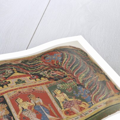 Krishna carried off by the Whirlwind Demon by Indian School