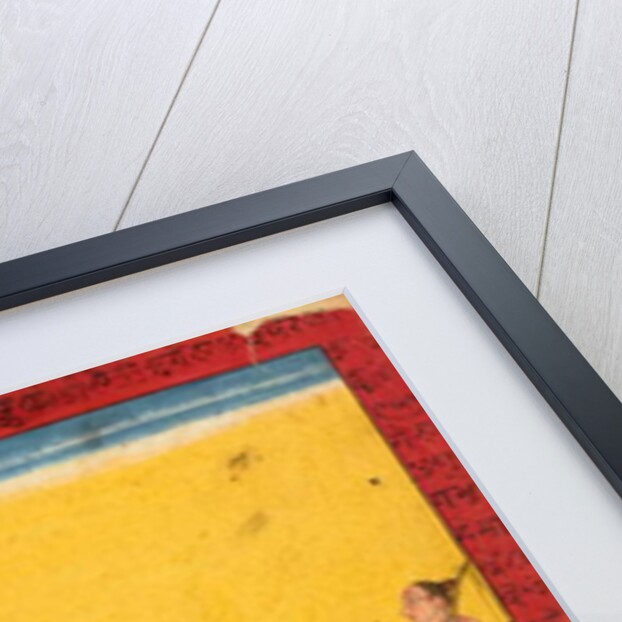 Lakshmana at the hermitage, folio from a Ramayana, c.1690-1710 by Central Indian School