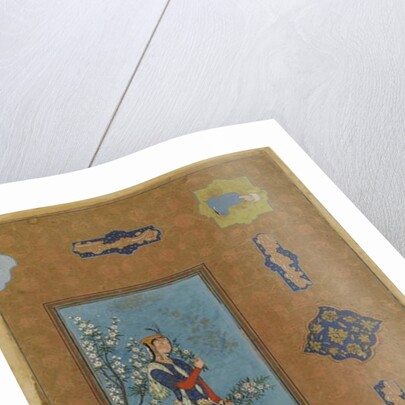 Woman with a spray of flowers, Safavid Period, c.1575 by Persian School