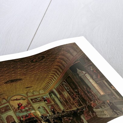 Commemoration of Antonio Canova in the Sala dell'Assunta in the Accademia Galleries by Giuseppe Borsato