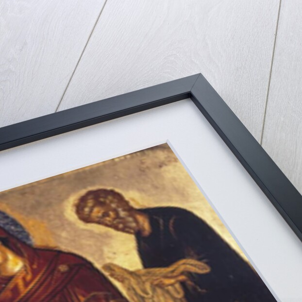 The Virgin with the Dead Christ and Saints John the Evangelist and Joseph of Arimathea, late 15th century by School Cretan