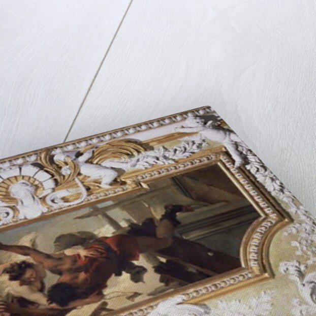 An Angel Saving a Falling Craftsman from Collapsing Scaffolding by Giovanni Battista Tiepolo