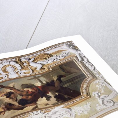 An Angel Saving a Falling Craftsman from Collapsing Scaffolding by Giovanni Battista Tiepolo