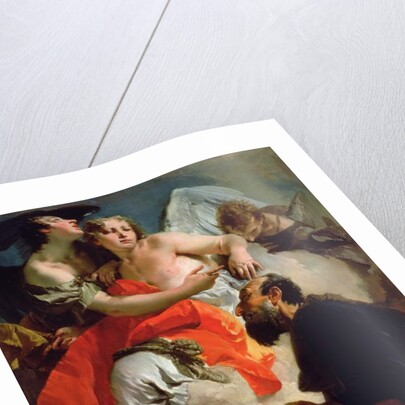 Abraham and the Three Angels by Giovanni Battista (1696-1770) Tiepolo