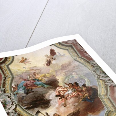 Mythological Scene with Jupiter, Juno, the Muses and Father Time by Italian School