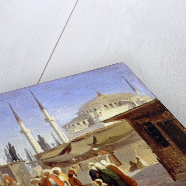 The Slave's Bazaar, Constantinople by Ippolito Caffi