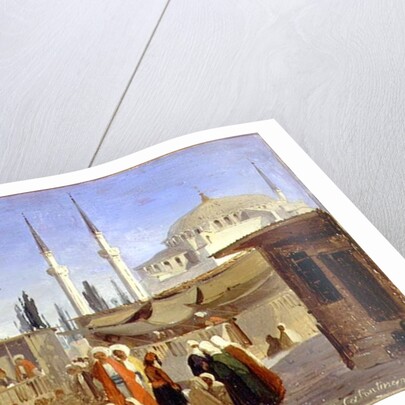 The Slave's Bazaar, Constantinople by Ippolito Caffi