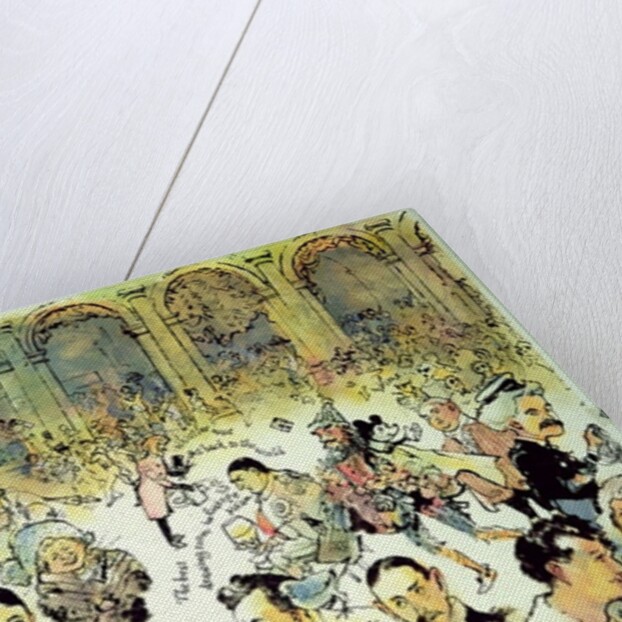 Famous Faces Outside Florian's in the Piazza San Marco, Venice, c.1990 by George Adamson