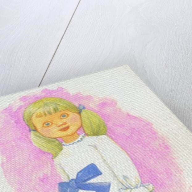 Little Girl with Bow, 1970s by George Adamson