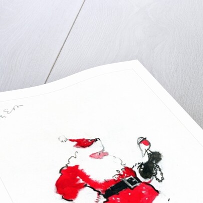 Santa robin-falconry by George Adamson