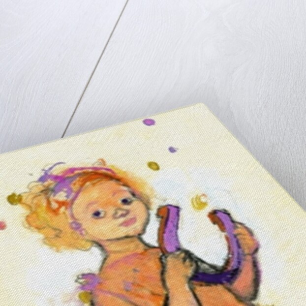 Girl bringing luck and success by George Adamson