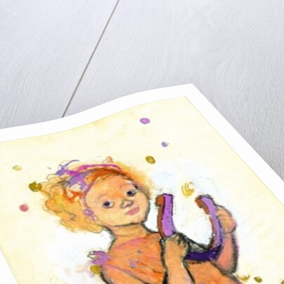 Girl bringing luck and success by George Adamson