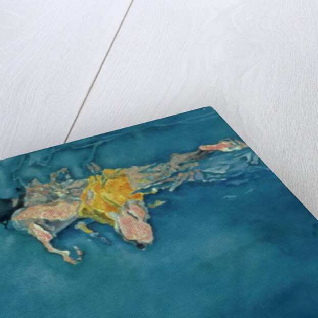 Swimmer in Yellow, 1990 by Gareth Lloyd Ball