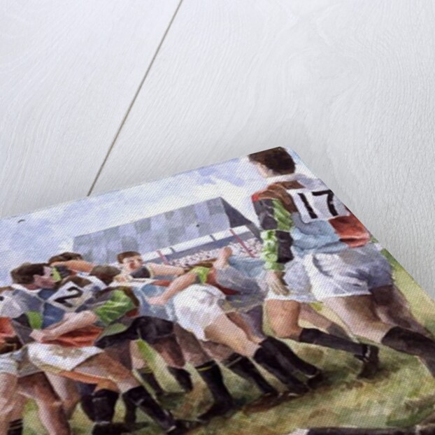 Rugby Match: Harlequins v Wasps, 1992 by Gareth Lloyd Ball