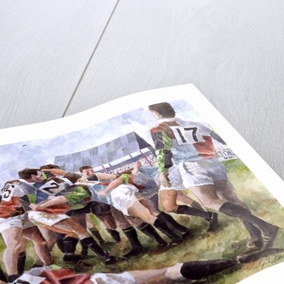 Rugby Match: Harlequins v Wasps, 1992 by Gareth Lloyd Ball
