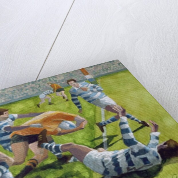 Rugby Match: Australia v Argentina in the World Cup, 1991 by Gareth Lloyd Ball