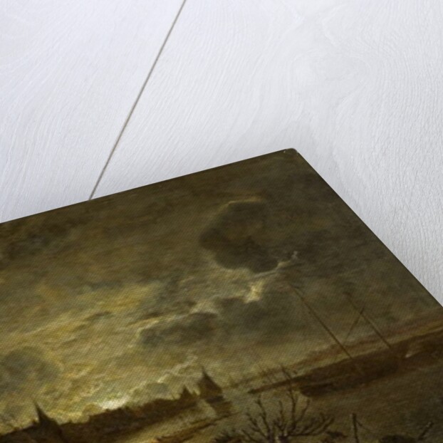 A Village on a River by Moonlight, c.1645-1700 by Aert van der Neer