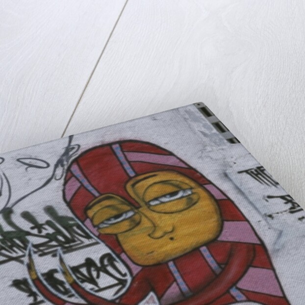 Mural depicting a figure by Anonymous