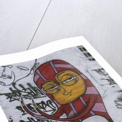 Mural depicting a figure by Anonymous