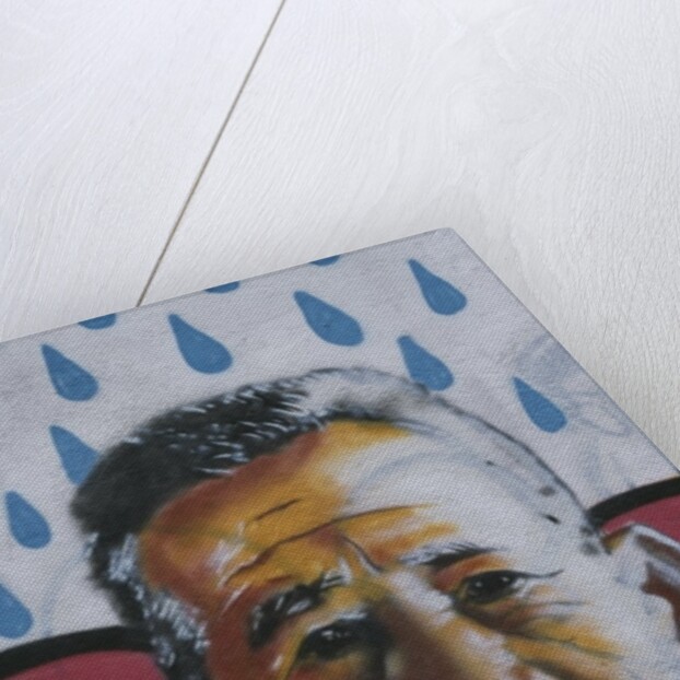 Mural depicting a human face by Anonymous