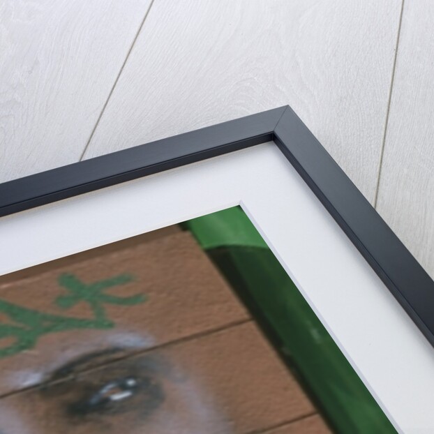 Mural depicting a human face by Anonymous