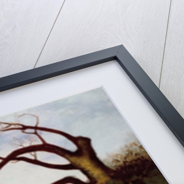 Young Girl in a Landscape with Primroses, c.1850 by English School