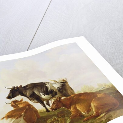 Cattle in a River Landscape by Thomas Sidney Cooper