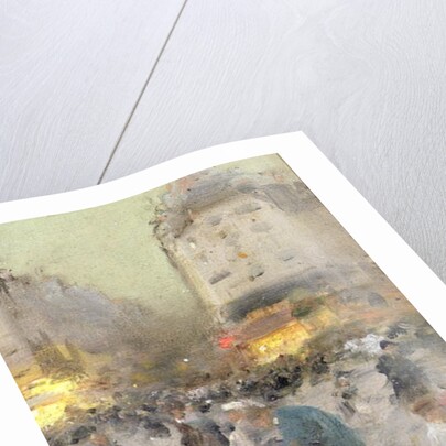 A Paris Street Scene by Luigi Loir