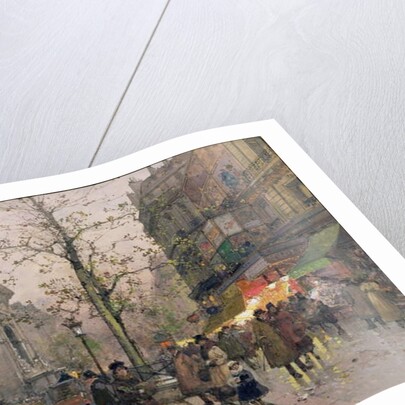 Porte St. Denis, Paris by Eugene Galien-Laloue