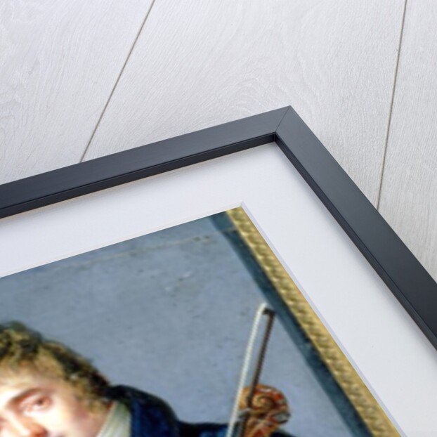 Portrait of a Composer, with his Violin and Score by Francois Elie Vincent