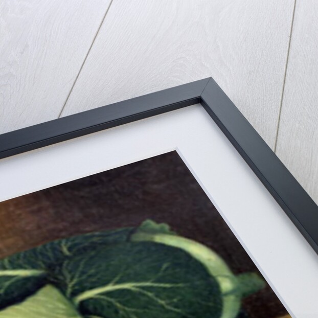 Larder still life with a cat hunting a mouse, c.1840 by English School