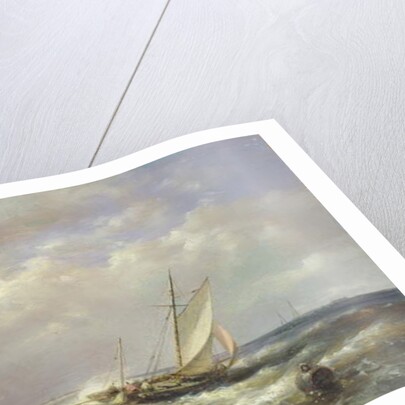 Fishing Boats off the Coast by Abraham Hulk