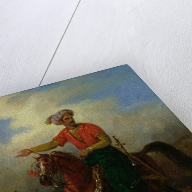 An Ottoman on Horseback by Charles Bellier