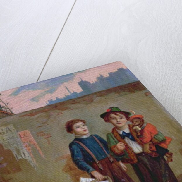 Beggars and a Monkey, 1893 by Augustus Edward Mulready