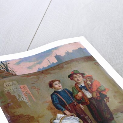 Beggars and a Monkey, 1893 by Augustus Edward Mulready