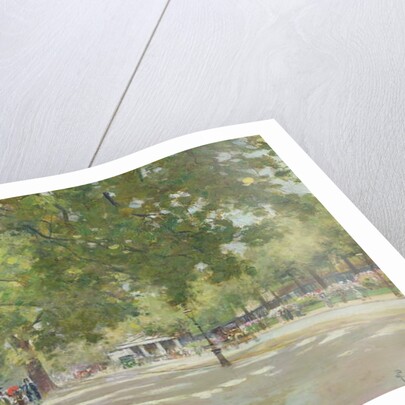 Elegant Figures, Rotten Row, Hyde Park, London by Count Girolamo Pieri Nerli