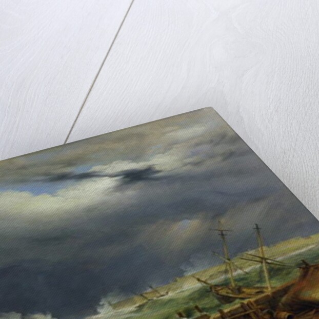 Storm, Malta, 1850 by John or Giovanni Schranz