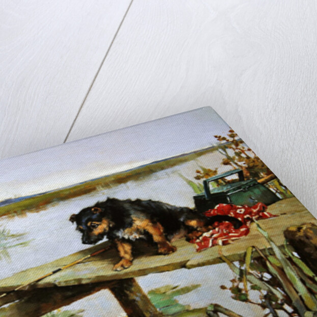 Terrier - Fishing, c.1890 by Philip Eustace Stretton