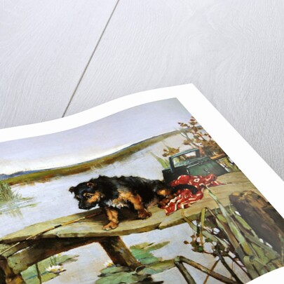 Terrier - Fishing, c.1890 by Philip Eustace Stretton