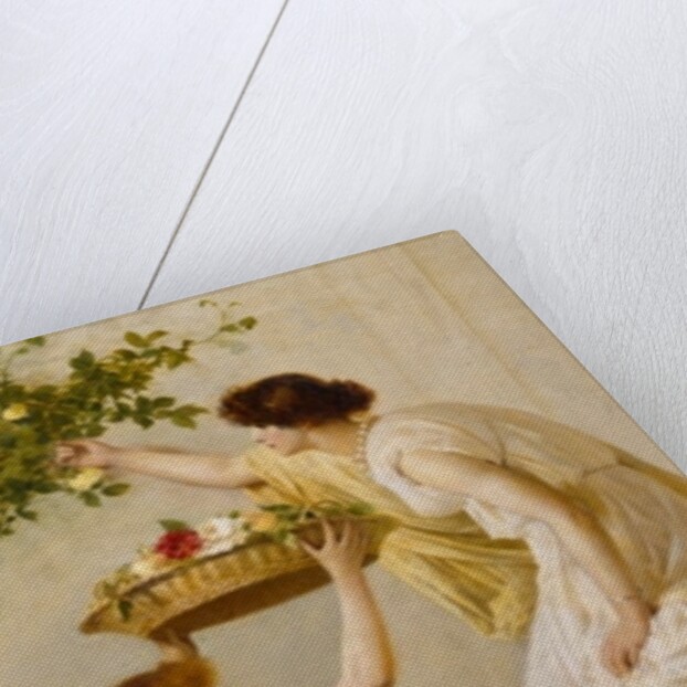 A Basket of Roses, Grecian Girls, c.1890 by Henry Thomas Schaefer