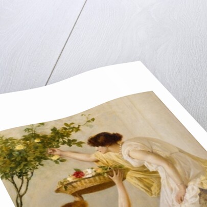 A Basket of Roses, Grecian Girls, c.1890 by Henry Thomas Schaefer