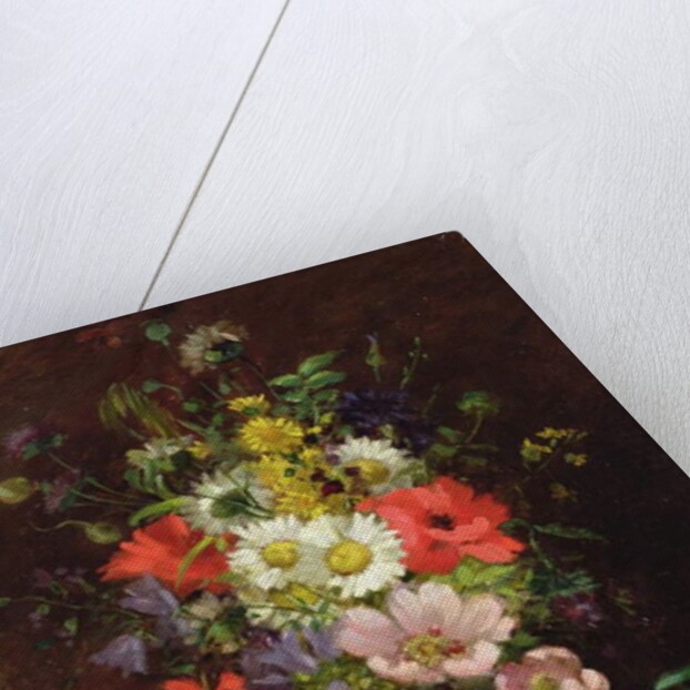 Still life with flowers in a vase, c.1866 by Louise Darru