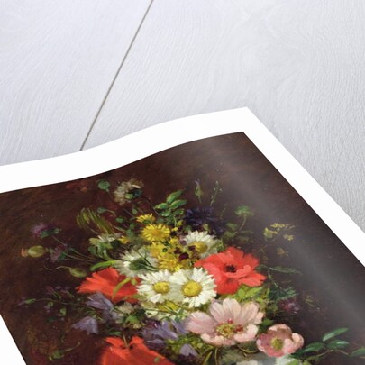 Still life with flowers in a vase, c.1866 by Louise Darru