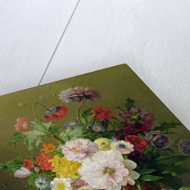 Still Life with Flowers and Fruit by Anthony Obermann