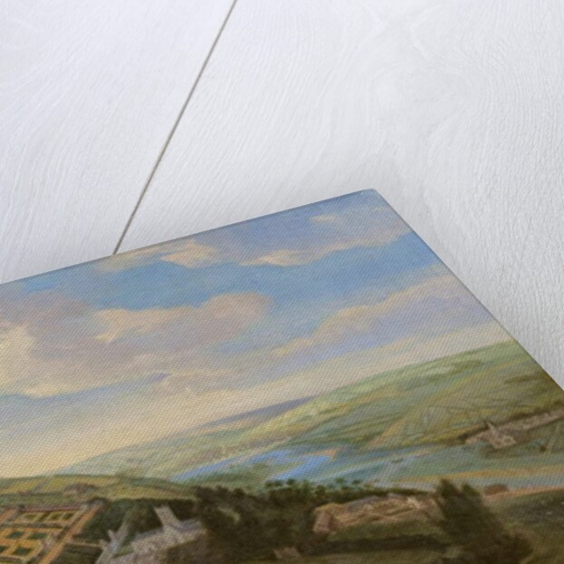 Tawstock Court in Devon, with a view of Barnstable in the distance, c.1740 by English School