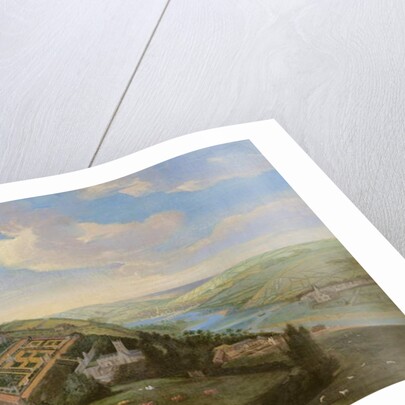 Tawstock Court in Devon, with a view of Barnstable in the distance, c.1740 by English School