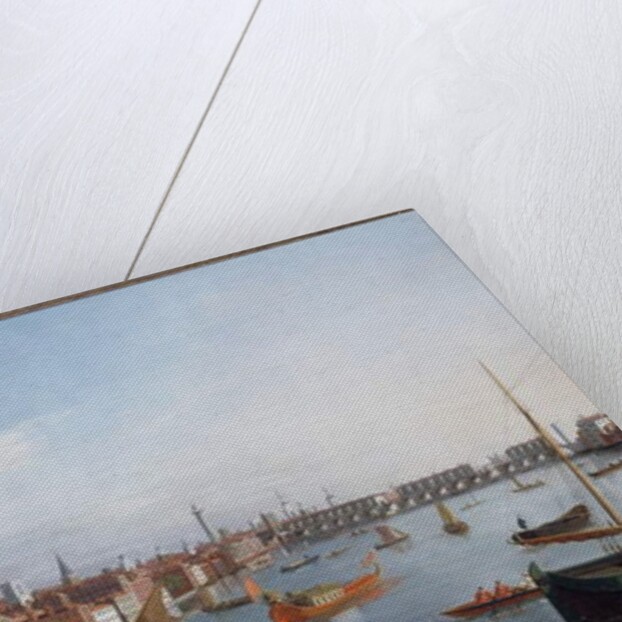 View of the River Thames with St. Paul's and Old London Bridge by William James