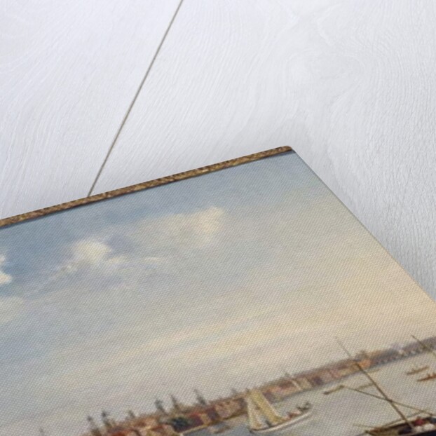 View of the Thames looking towards St. Paul's from the gardens of Somerset House by William James