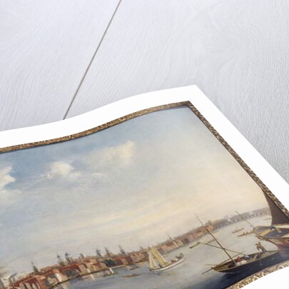 View of the Thames looking towards St. Paul's from the gardens of Somerset House by William James